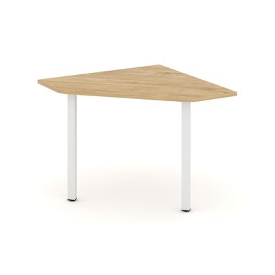 Style Project SN-5.UPRG-001 (Тиквуд светлый/Белый металл) Угловой элемент переговорного стола