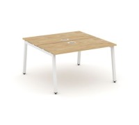 Стайл Проджект SN-5A.DRS-014 (Тиквуд светлый/Белый металл) Рабочая станция двухсторонняя