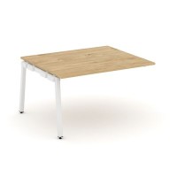 Style Project SN-5A.NSPRG-034.3 (Тиквуд светлый/Белый металл) Проходной наборный элемент переговорного стола