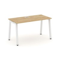 Style Project SN-5A.SP-005 (Тиквуд светлый/Белый металл) Стол письменный