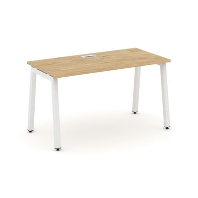 Style Project SN-5A.SP-025 (Тиквуд светлый/Белый металл) Стол письменный