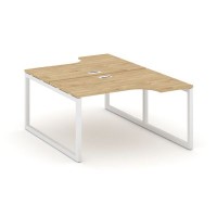 Style Project SN-5O.DRPA-011 (Тиквуд светлый/Белый металл) Рабочая станция эргономичная