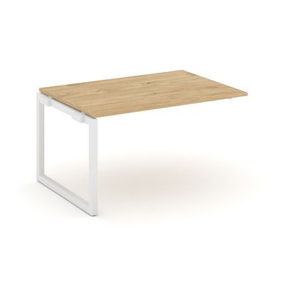 Style Project SN-5O.NSPRG-002.3 (Тиквуд светлый/Белый металл) Проходной наборный элемент переговорного стола