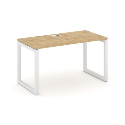 Style Project SN-5O.SP-025 (Тиквуд светлый/Белый металл) Стол письменный