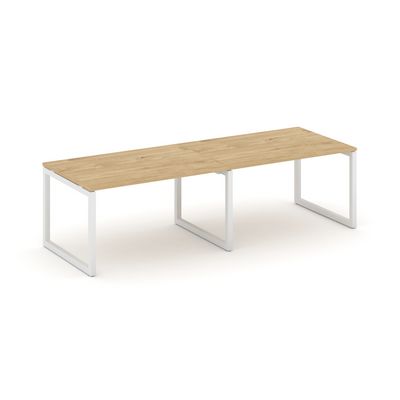 Style Project SN-5O.SPRG-011.3 (Тиквуд светлый/Белый металл) Стол переговорный