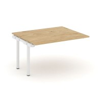 Style Project SN-5P.NSPRG-033.3 (Тиквуд светлый/Белый металл) Проходной наборный элемент переговорного стола