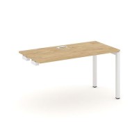 Style Project SN-5P.OPRS-003 (Тиквуд светлый/Белый металл) Стол приставка к опорным элементам