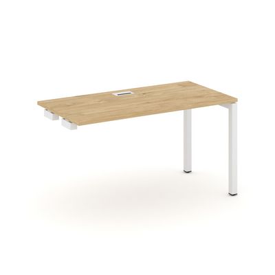 Style Project SN-5P.OPRS-013 (Тиквуд светлый/Белый металл) Стол приставка к опорным элементам