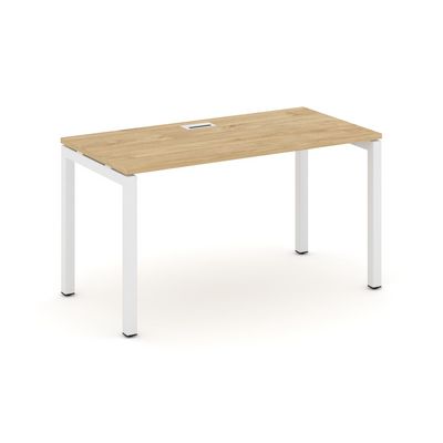 Style Project SN-5P.SP-025 (Тиквуд светлый/Белый металл) Стол письменный