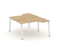 Стайл Проджект SN-6A.DRPA-022 (Тиквуд светлый/Белый металл) Рабочая станция эргономичная