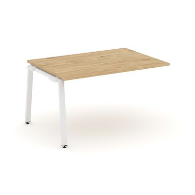 Style Project SN-6A.NSPRG-002.3 (Тиквуд светлый/Белый металл) Проходной наборный элемент переговорного стола