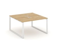 Стайл Проджект SN-6O.DRS-004 (Тиквуд светлый/Белый металл) Рабочая станция двухсторонняя