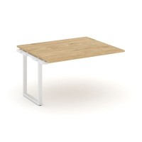 Style Project SN-6O.NSPRG-034.3 (Тиквуд светлый/Белый металл) Проходной наборный элемент переговорного стола