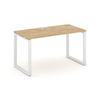 Style Project SN-6O.SP-013 (Тиквуд светлый/Белый металл) Стол письменный