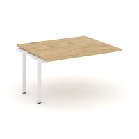 Style Project SN-6P.NSPRG-032.3 (Тиквуд светлый/Белый металл) Проходной наборный элемент переговорного стола