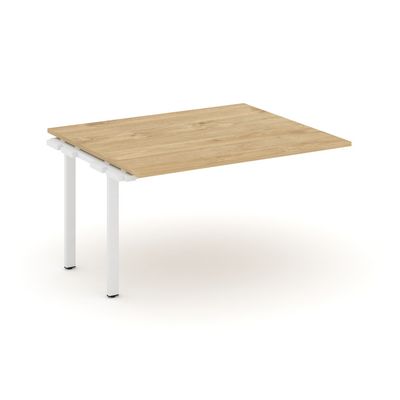 Style Project SN-6P.NSPRG-033.3 (Тиквуд светлый/Белый металл) Проходной наборный элемент переговорного стола