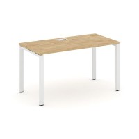 Style Project SN-6P.SP-011 (Тиквуд светлый/Белый металл) Стол письменный