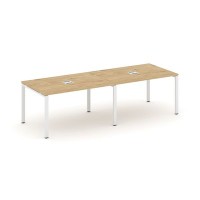 Style Project SN-6P.SPRG-011 (Тиквуд светлый/Белый металл) Стол переговорный