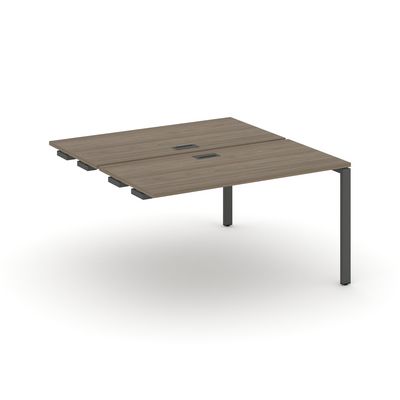 Style Project SN-6P.DPRS-014 (Вяз благородный/Антрацит металл) Стол приставка к опорным элементам