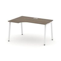 Style Project SN-4A.SPA-002L (Вяз благородный/Белый металл) Стол рабочий эргономичный