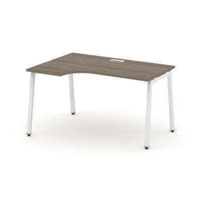 Style Project SN-4A.SPA-002L (Вяз благородный/Белый металл) Стол рабочий эргономичный