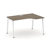 Style Project SN-4A.SPA-002R (Вяз благородный/Белый металл) Стол рабочий эргономичный