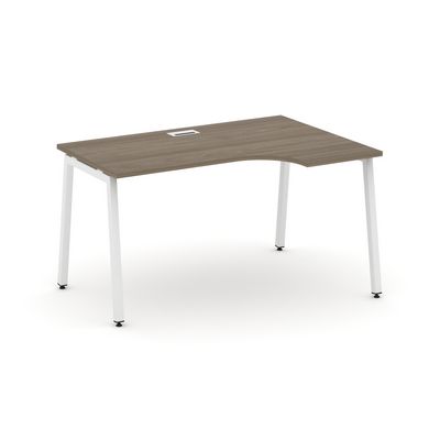 Style Project SN-4A.SPA-021R (Вяз благородный/Белый металл) Стол рабочий эргономичный