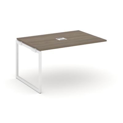 Style Project SN-4O.NSPRG-001 (Вяз благородный/Белый металл) Проходной наборный элемент переговорного стола