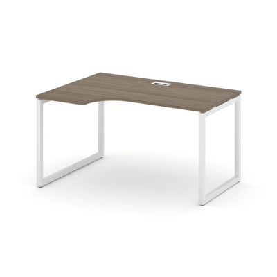 Style Project SN-4O.SPA-001L (Вяз благородный/Белый металл) Стол рабочий эргономичный