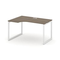 Style Project SN-4O.SPA-011L (Вяз благородный/Белый металл) Стол рабочий эргономичный