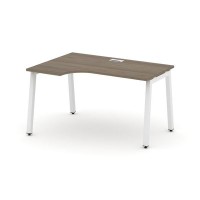 Style Project SN-5A.SPA-012L (Вяз благородный/Белый металл) Стол рабочий эргономичный