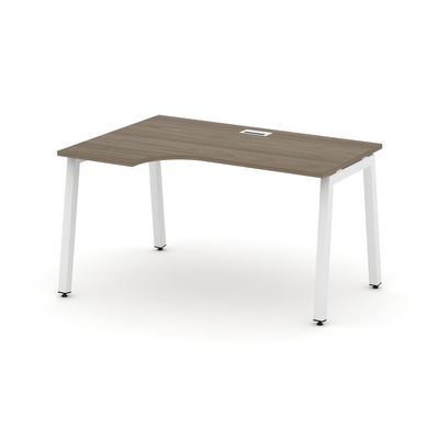 Style Project SN-5A.SPA-022L (Вяз благородный/Белый металл) Стол рабочий эргономичный