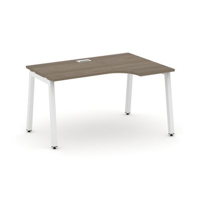 Style Project SN-5A.SPA-022R (Вяз благородный/Белый металл) Стол рабочий эргономичный