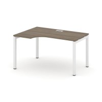 Style Project SN-5P.SPA-011L (Вяз благородный/Белый металл) Стол рабочий эргономичный