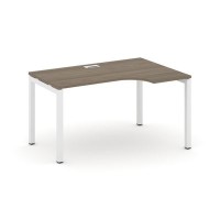 Style Project SN-5P.SPA-022R (Вяз благородный/Белый металл) Стол рабочий эргономичный