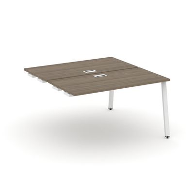 Style Project SN-6A.DPRS-023 (Вяз благородный/Белый металл) Стол приставка к опорным элементам