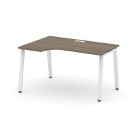 Style Project SN-6A.SPA-001L (Вяз благородный/Белый металл) Стол рабочий эргономичный