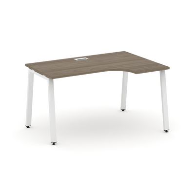 Style Project SN-6A.SPA-001R (Вяз благородный/Белый металл) Стол рабочий эргономичный