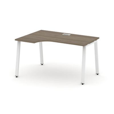 Style Project SN-6A.SPA-002L (Вяз благородный/Белый металл) Стол рабочий эргономичный