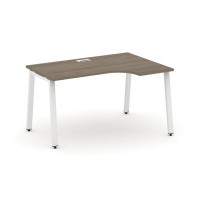 Style Project SN-6A.SPA-002R (Вяз благородный/Белый металл) Стол рабочий эргономичный