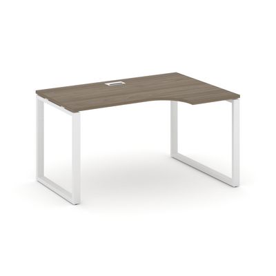 Style Project SN-6O.SPA-002R (Вяз благородный/Белый металл) Стол рабочий эргономичный