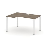 Style Project SN-6P.SPA-012L (Вяз благородный/Белый металл) Стол рабочий эргономичный