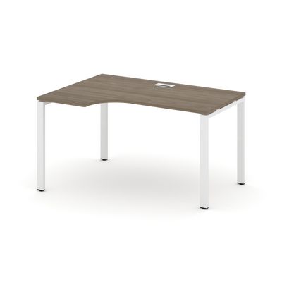 Style Project SN-6P.SPA-021L (Вяз благородный/Белый металл) Стол рабочий эргономичный