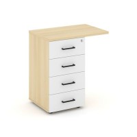 Style Project SN.TPP-002 (Акация лорка/Белый) Тумба приставная