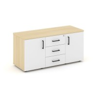 Style Project SN.TS-002 (Акация лорка/Белый) Тумба для оргтехники/сервисная