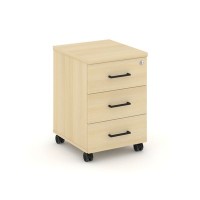 Style Project SN.TM-002 (Акация лорка) Тумба мобильная 3 ящика. Стандартные колеса