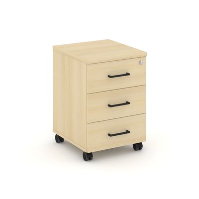 Style Project SN.TM-002 (Акация лорка) Тумба мобильная 3 ящика. Стандартные колеса