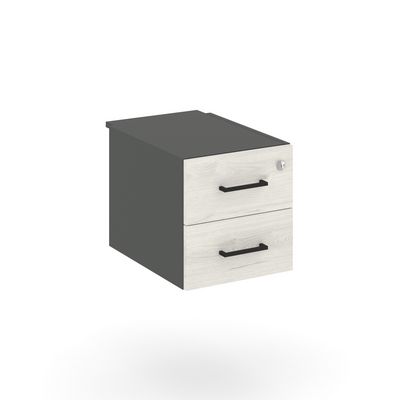 Style Project SN.TP-031 (Антрацит/Дуб наварра) Тумба с двумя ящиками