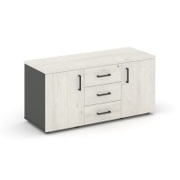 Style Project SN.TS-002 (Антрацит/Дуб наварра) Тумба для оргтехники/сервисная