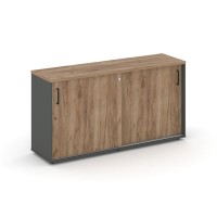 Style Project SN.TOP-143 (Антрацит/Дуб табак) Тумба опорная/приставная